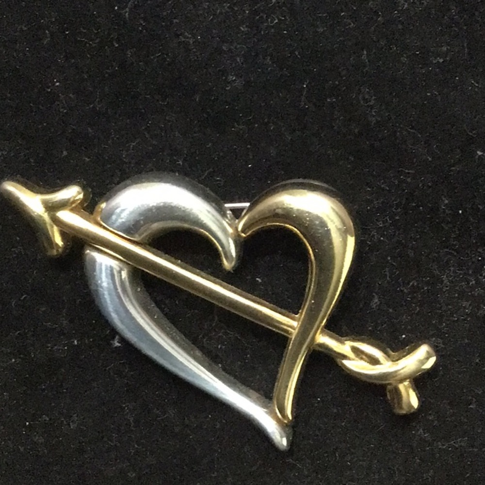 Brighton 2 tone Heart pin